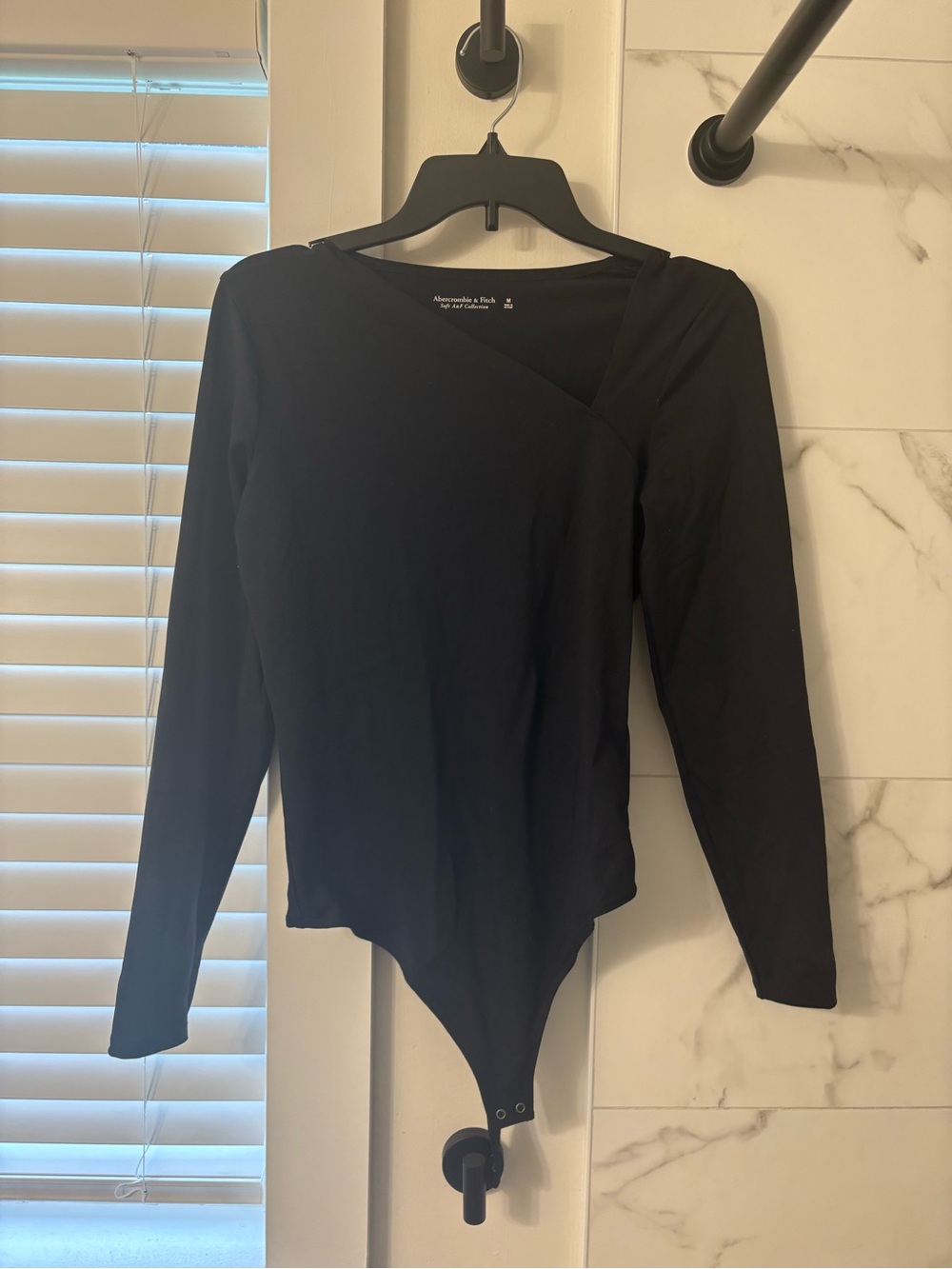 Abercrombie & Fitch Black Long-Sleeve Bodysuit